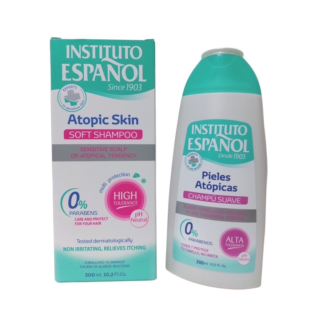 ฉลากไทย Instituto Espanol Atopic Skin Soft Shampoo 300 ml. แชมพูป้องกันหนังศีรษะแห้งลอก