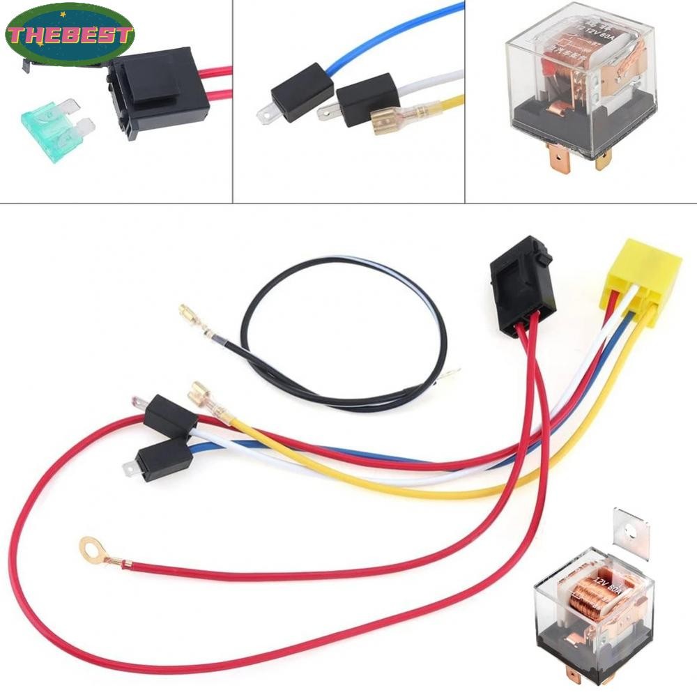 <Thebest>Relay Wiring Harness Kit for Air Loudspeaker 12V with Copper Wires for Car AudioHot Sale