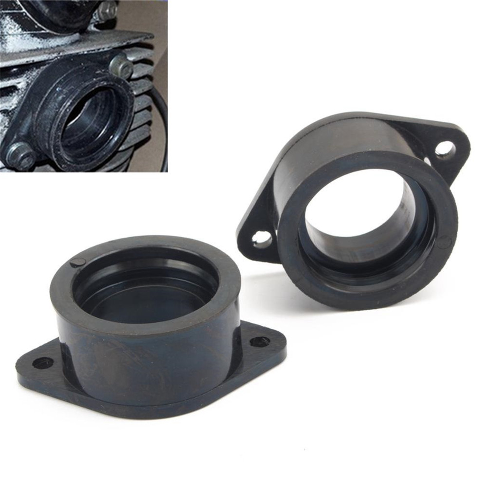 รถจักรยานยนต์สีดําคาร์บูเรเตอร์ Insulator Intake Tube Boot Manifold สําหรับ Kawasaki KZ250 KZ440 LTD