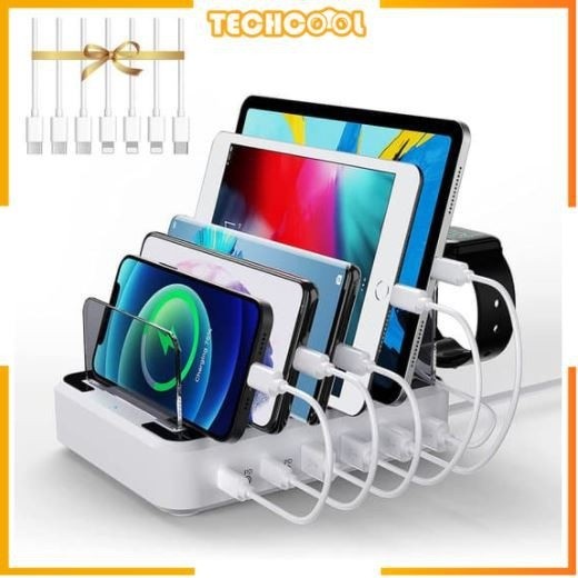 USB สถานีชาร์จ Organizer Fast Charge Docking Station สําหรับหลายอุปกรณ์ Multi Charger Station