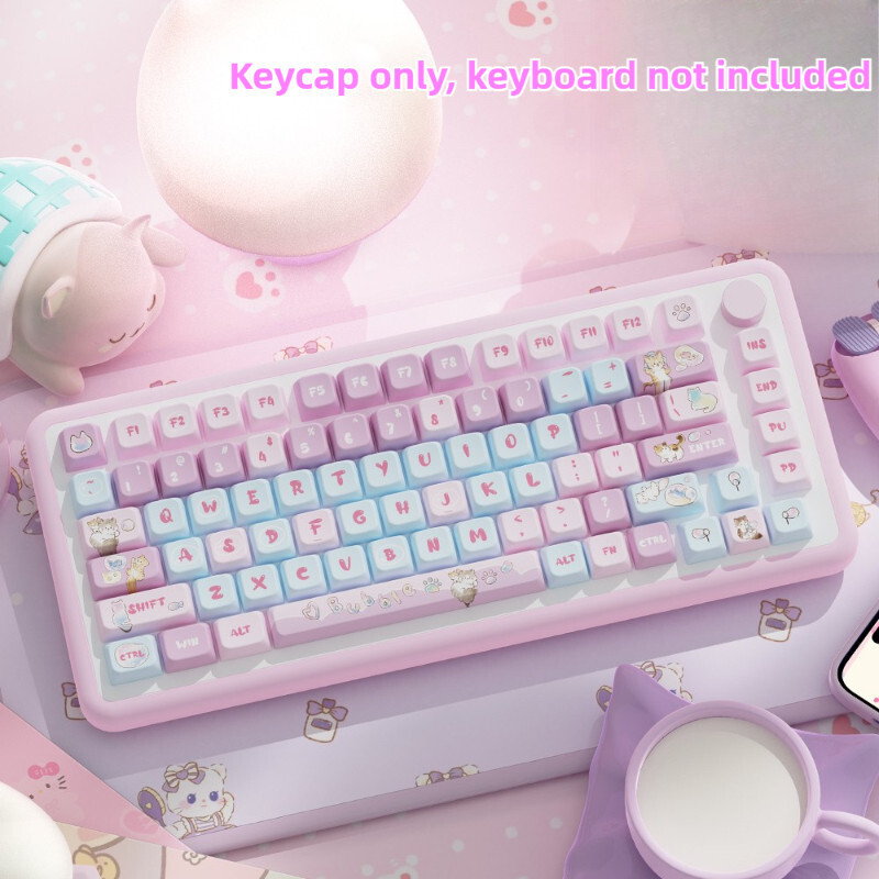 Bubble Kitten Original Theme Keycaps MDA ความสูง Customisable Keycap ครบชุด