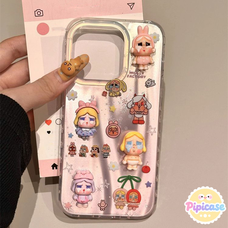 สําหรับ iPhone 15 11 16 12 13 Pro Max 16 8 7 15 Plus XS X XR Max SE Crybaby star รูป soft case rippl