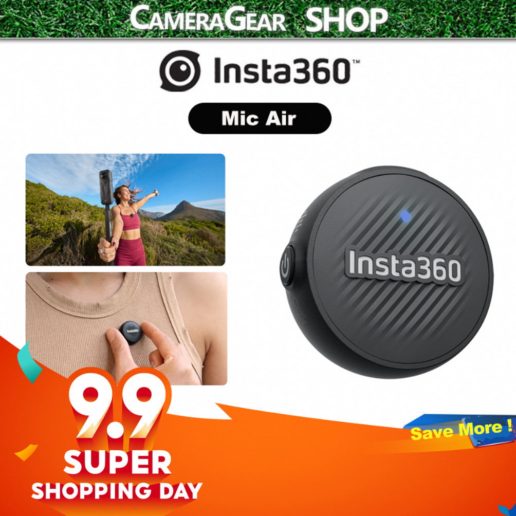 Insta360 Mic Air ไมโครโฟนเสียงรบกวน Cancelling สําหรับ Insta360 X5Ace Pro 2Flow 2 ProFlow ProFlow Pr