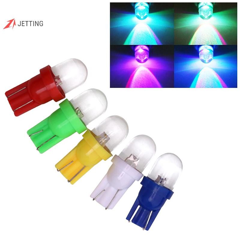 FSTH 10 ชิ้นเลนส์โปร่งใสเครื่องมือ Cluster แผงไฟประตูรถ 12 โวลต์หลอดไฟ Led T10 W5W 555 158 192 168 1