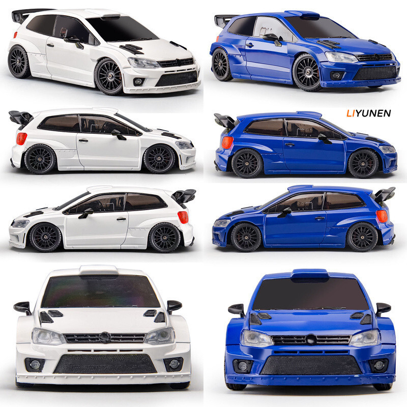1/28 RTR 4WD RC Drift รถ Servo พวงมาลัย Full Proportional ควบคุม 4x4 รีโมทคอนโทรล Racing Polo รถสําห