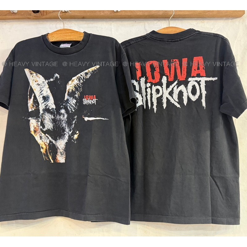 SLIPKNOT IOWA Bio Soft tag bl เสื้อวินเทจ เสื้อทัวร์ วงร๊อค heavy vintage shirt