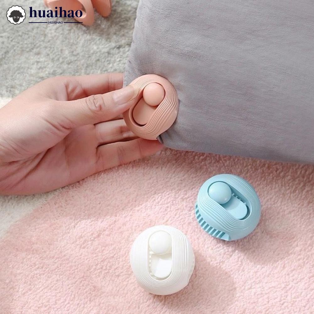 HUAIHAO 1 PC พลาสติก BedSheet ผ้านวมคลิปผ้านวม Fastener Anti-Slip ผ้าห่มหัวเข็มขัดผ้านวม Fixator Gri