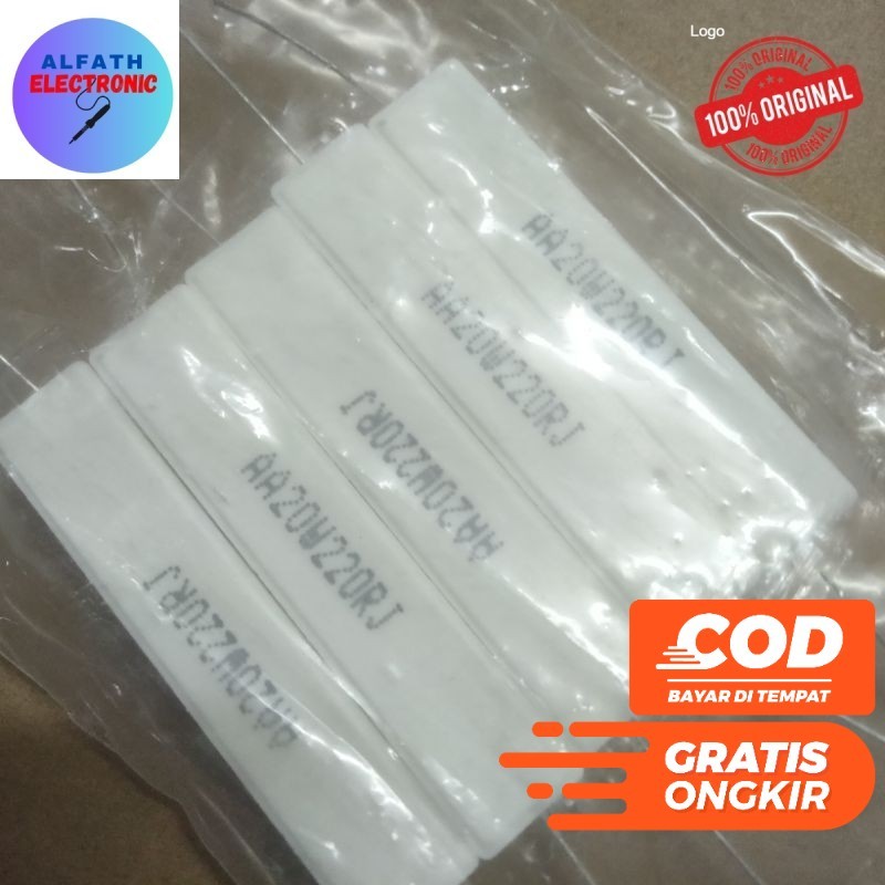 20 วัตต์ 220 โอห์ม R 20 วัตต์ 220OHM คุณภาพที่ดีดั้งเดิม