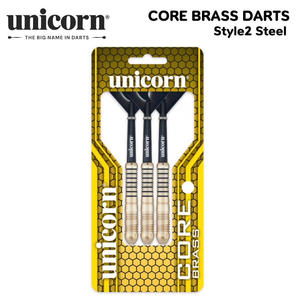 ลูกดอกปาเป้า UNICORN CORE BRASS DARTS STYLE 2 Steel Darts