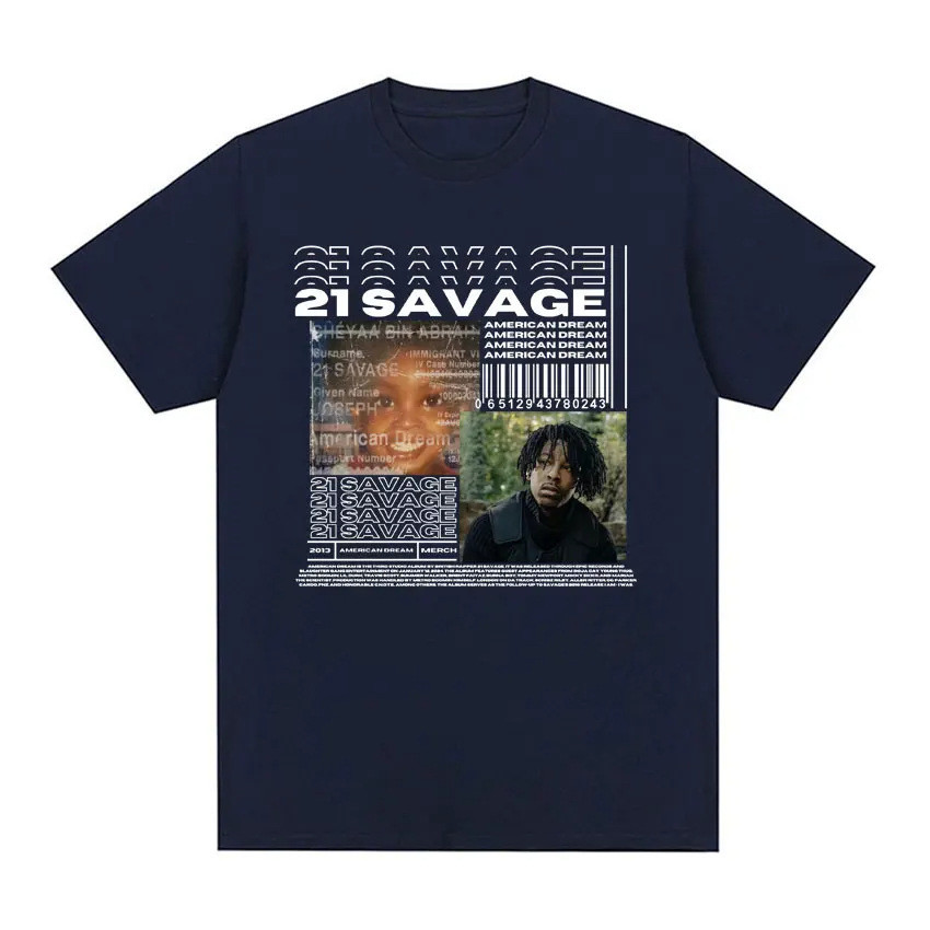 เสื้อยืดลายอัลบั้ม American Dream ของ 21 Savage ใหม่ล่าสุด