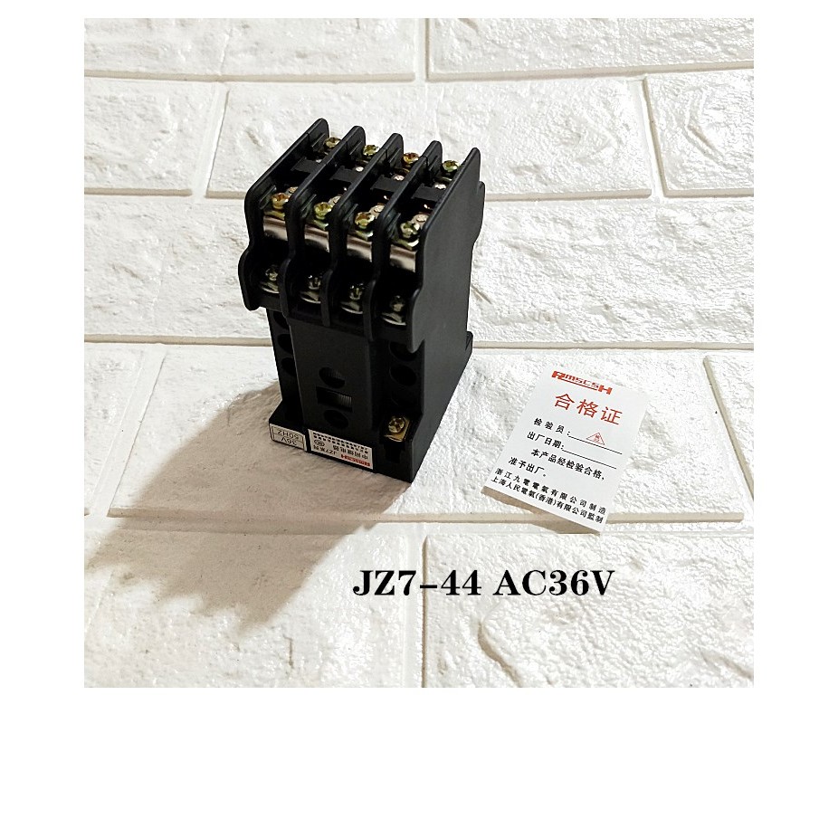 Shanghai People JZ7-44 AC Contact Intermediate Relay-62-80 AC220V 380V 5A