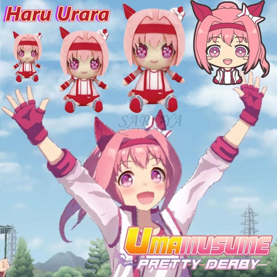 Haru Urara อะนิเมะตุ๊กตา Uma Musume ของเล่นตุ๊กตาตุ๊กตาหมอนตุ๊กตานุ่มสําหรับเด็กวันเกิดคริสต์มาส yun