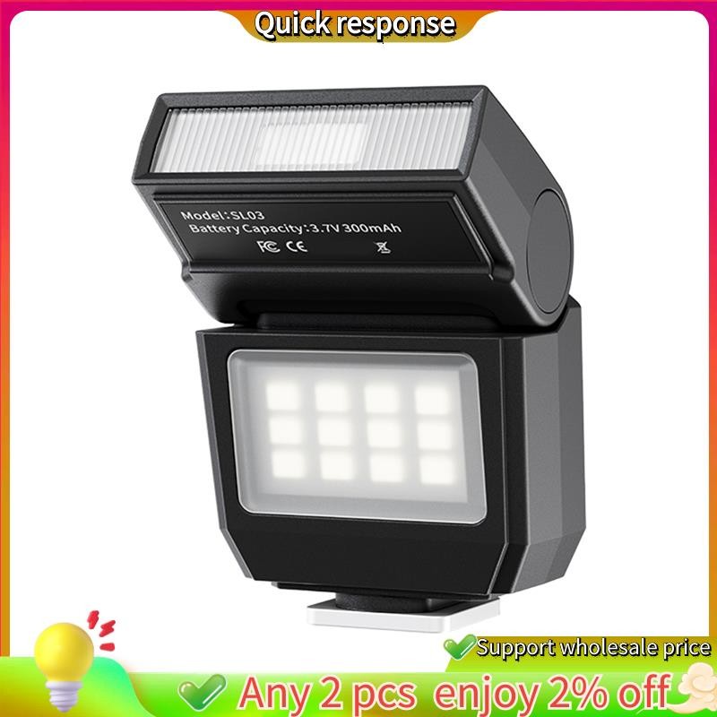 ในสต็อก- ไฟแฟลช SL03 Speed Lite สําหรับกล้อง DSLR การถ่ายภาพ Vlog กลางแจ้ง A