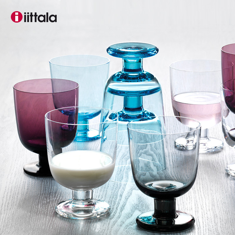 Iittala Iittala Lanpei Series แก้วแก้วไวน์โปร่งใสสองชิ้นแก้วไวน์ในครัวเรือนสากลระดับไฮเอนด์