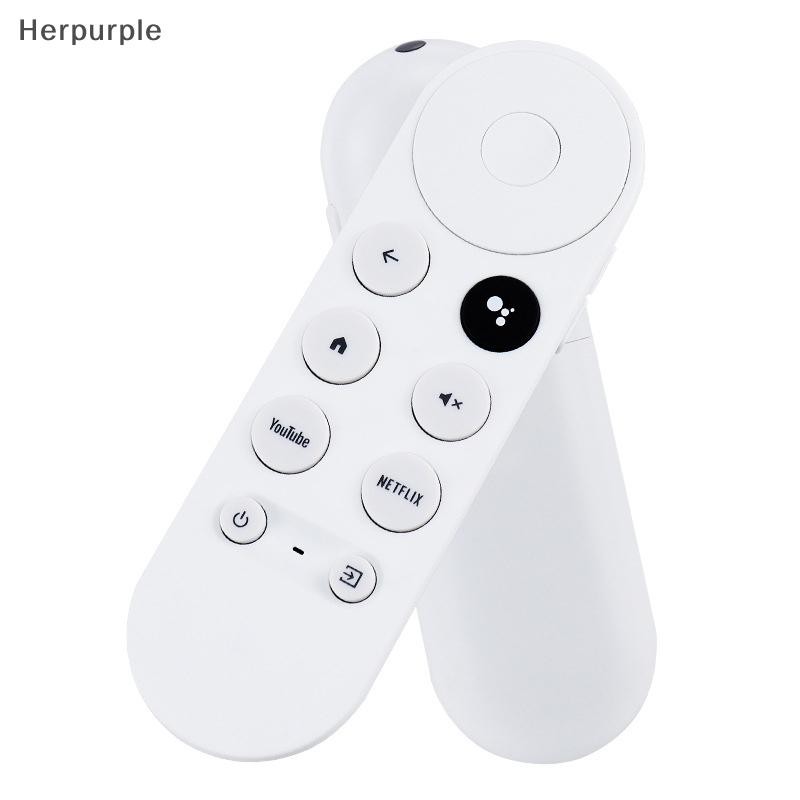 Herpurple เหมาะสําหรับ CHROMECAST TV Voice Set-Top กล่องเปลี่ยนรีโมทคอนโทรลสมาร์ททีวี G9N9N เสียง IR
