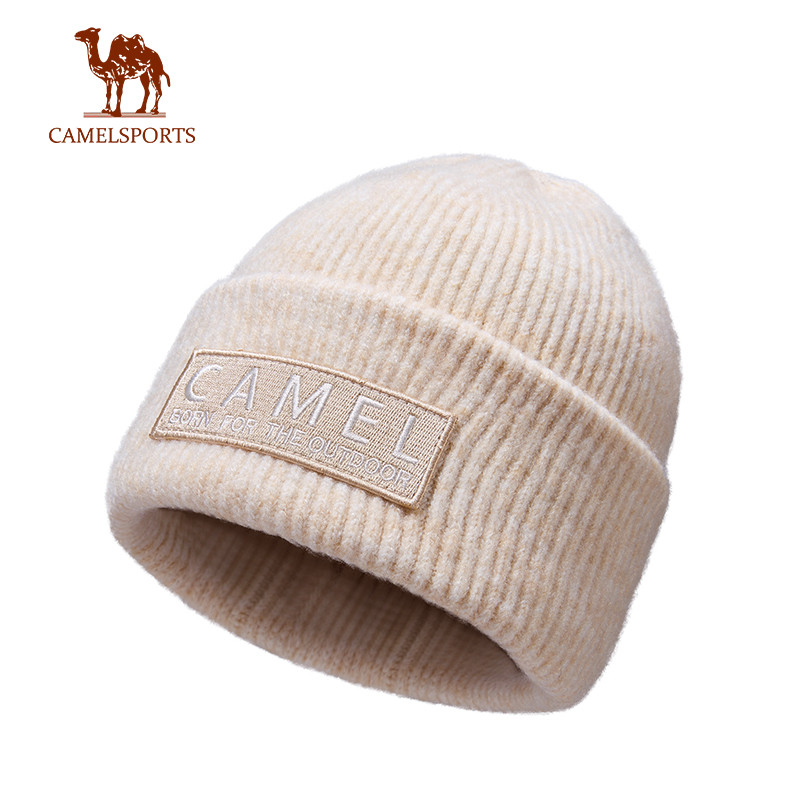 CAMEL SPORTS ໝວກຖັກຂົນສັດສຳລັບລະດູໜາວ ໃສ່ໄດ້ດີໃນອາກາດເຢັນ