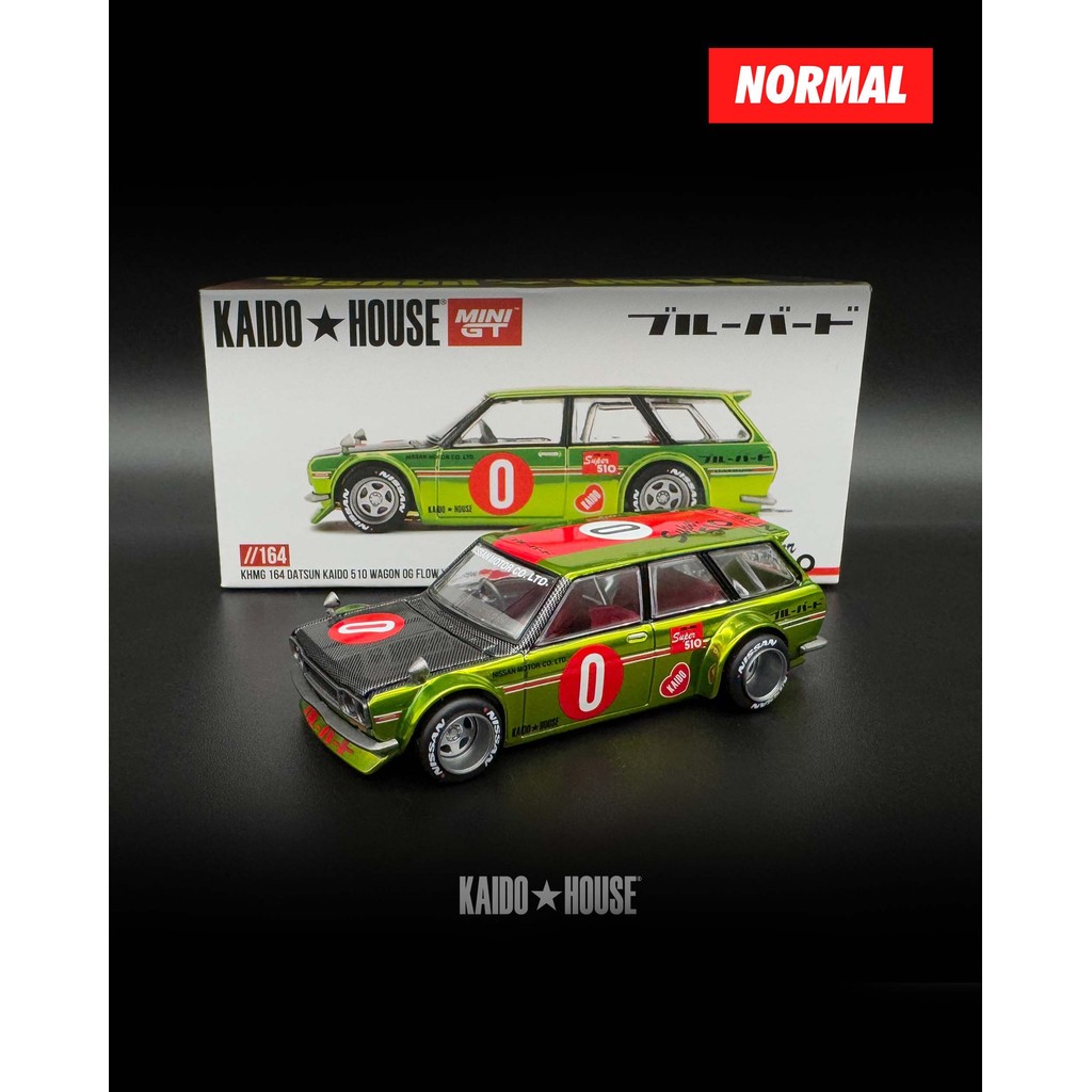 Kaido House KHMG164 Datsun 510 Wagon Kaido 0G Flo Yellow