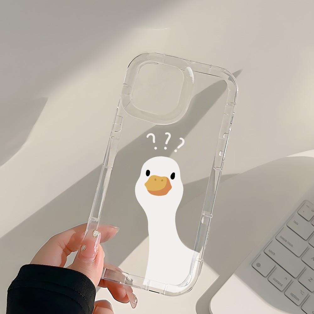 ปัญหา เคสเป็ดสําหรับ iPhone 17 16Pro 15 14 13 12 11 Pro Max XR 7 8 SE ปลอกอ่อนกันกระแทก - รูปที่ 6