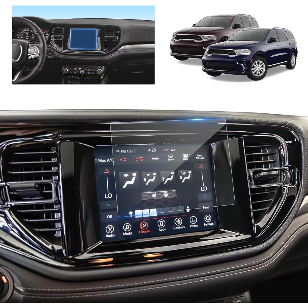 สําหรับ 2024 Dodge Durango ป้องกันหน้าจอสําหรับ 2021-2024 Dodge Durango เชื่อมต่อ 4 8.4 นิ้วหน้าจอสั