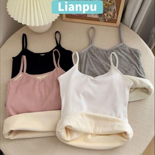 เหลียนผู่ เสื้อความร้อน,ข้นบางผู้หญิงถัง,แขนกุดสีทึบความยืดห…