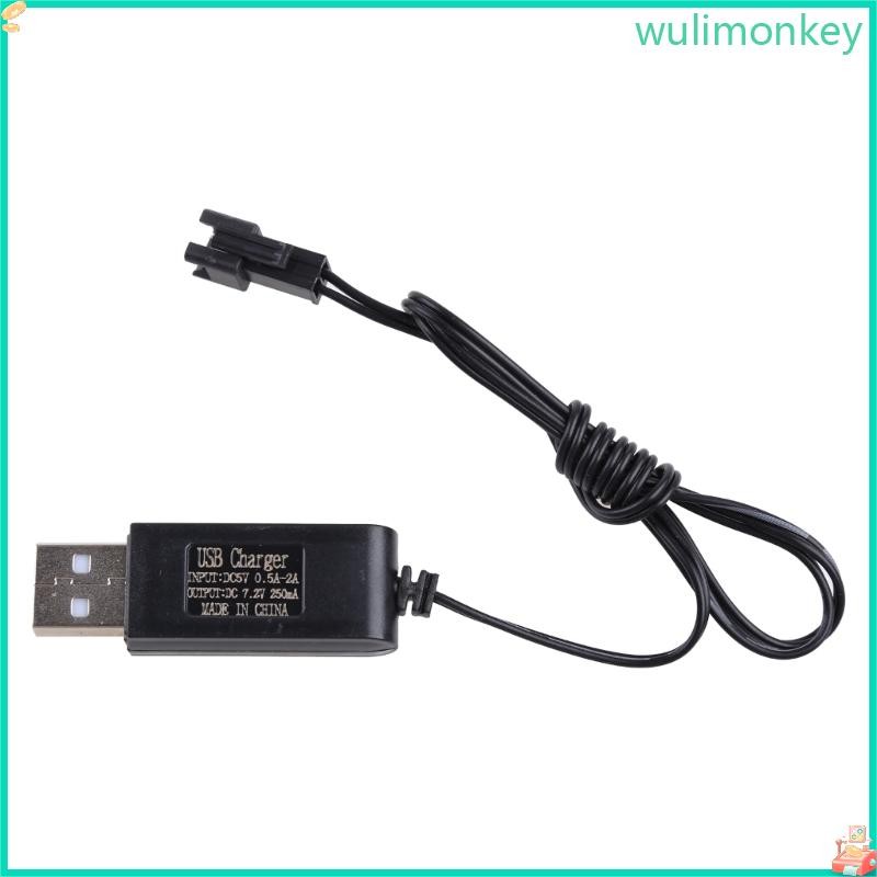 WU RC Car USB สายชาร์จ Ni-Cd Ni-MH แบตเตอรี่แพ็ค SM Plug Charger 7 2V