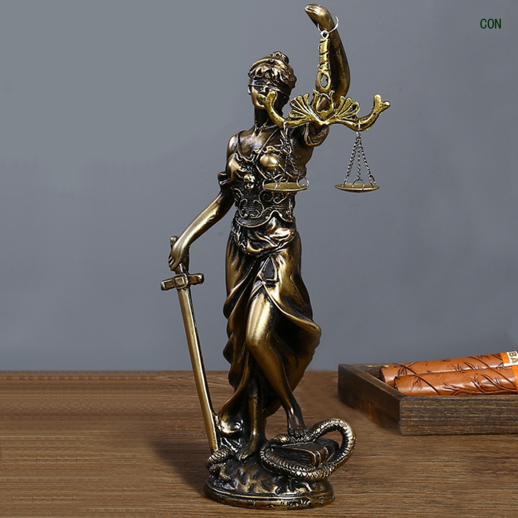 ตุ๊กตาเรซิ่น CTA Lady Justice, รูปปั้นเทพธิดาแห่งยุติธรรมพร้อมสเกล | ปิดตายุติธรรมประติมากรรมทนายควา