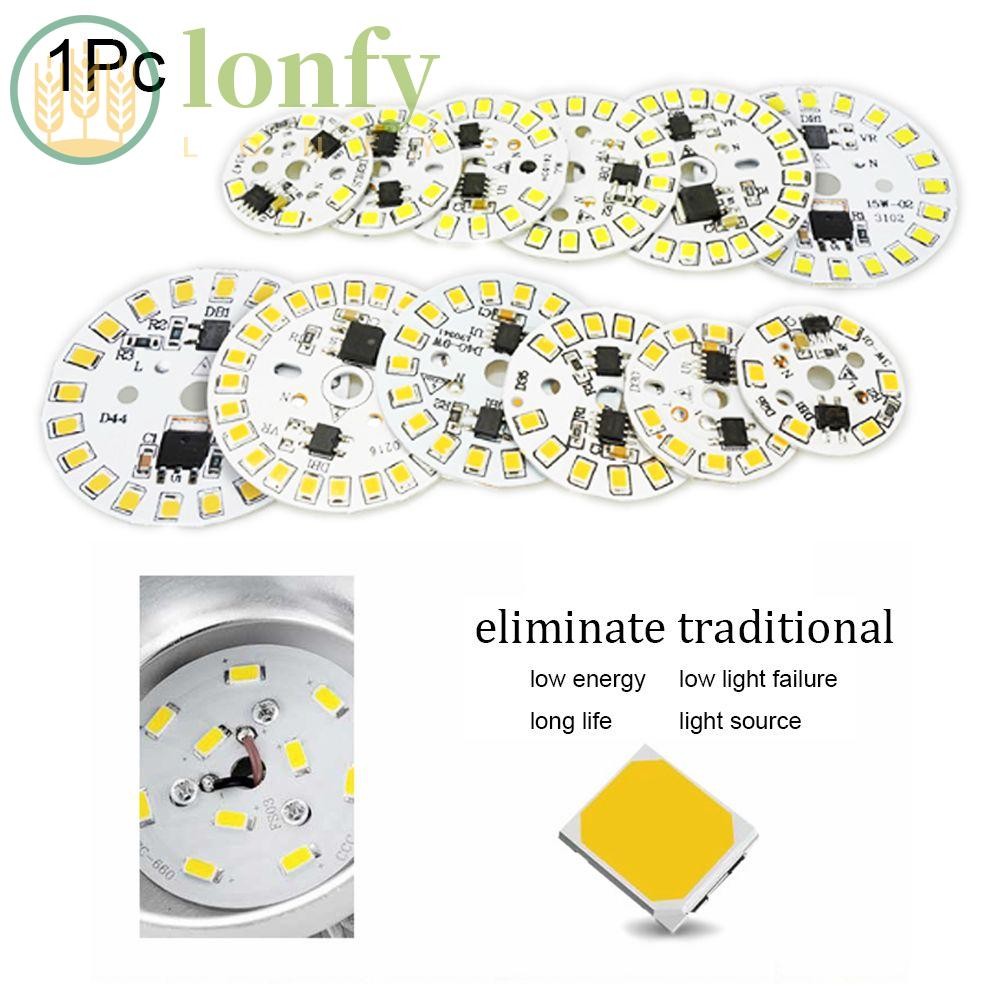 LONFY 1 PC 2835 SMD 15W 12W 9W 7W 6W 5W 3W AC220V หลอดไฟถั่ว