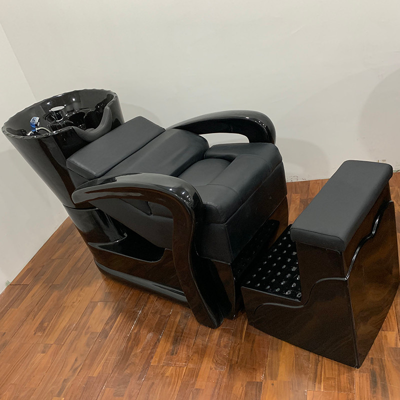 Half-Lying แชมพูเตียง High-End Simple ร้านทําผมนวดแชมพูเตียงร้านทําผมเฉพาะร้านตัดผมเซรามิค Ba