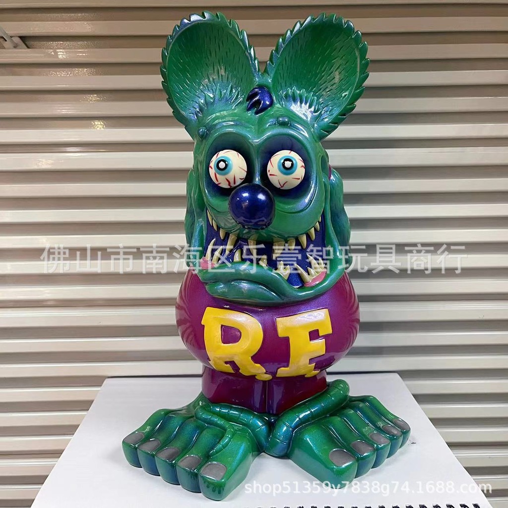 FUNKO Fink Crazy Mouse The Legend of Mouse Fink Oil Rat Rat Fink Anime garage kits Doll Model