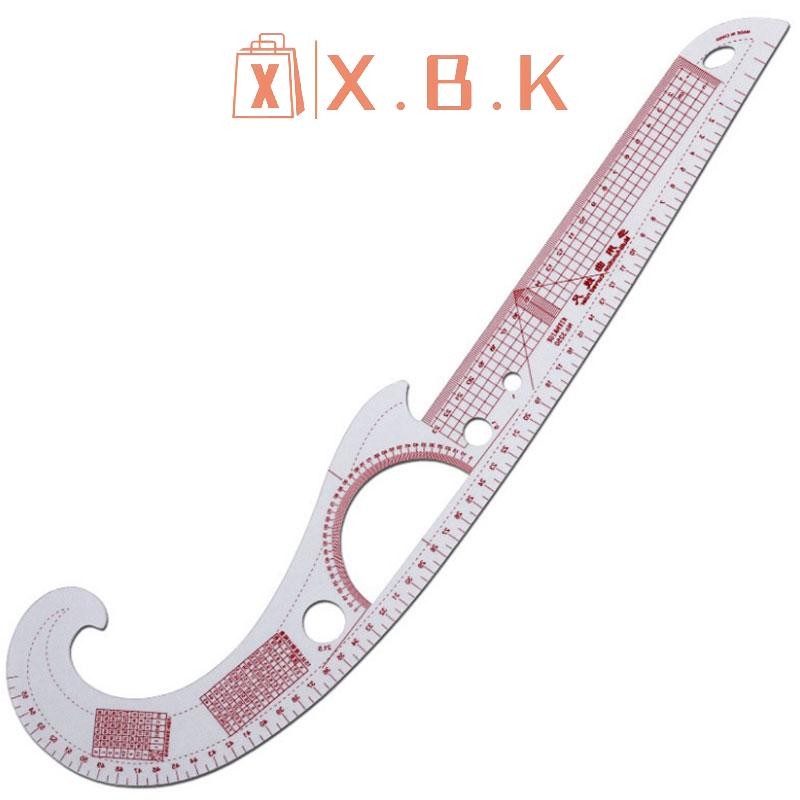 Hsth Multi-function Plastic French Curve Sewing Ruler Easy Curve Ruler for Kniters HOT
