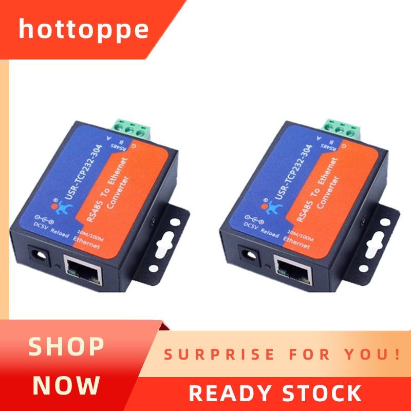 hottoppe2X Modbus Serial Port RS485 to Ethernet Converter Server - TCP232-304 การส่งข้อมูล DHCP/DNS 
