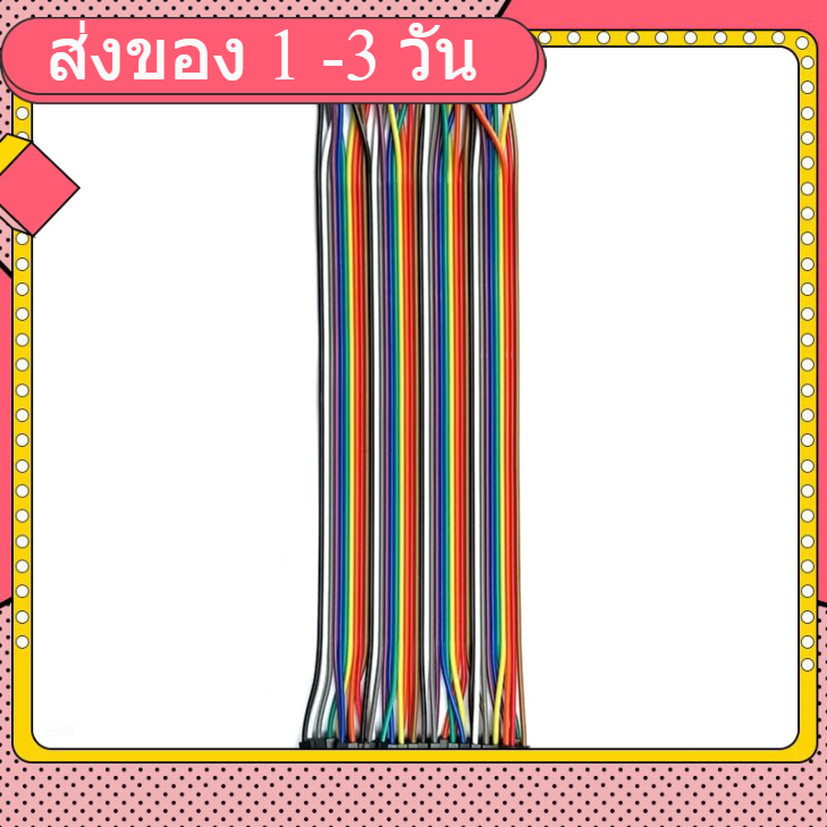 สาย(2.54mm) 40 to 40 pin (Female-female) 10 cm