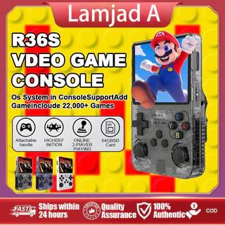 【ประกัน1ปี】R36S Retro เครื่องเกมพกพา Linux ระบบ 3.5 นิ้วหน้าจอ IPS 128Gแบบพกพากระเป๋าวิดีโอ ของเล่น ของขวัญวันเกิด