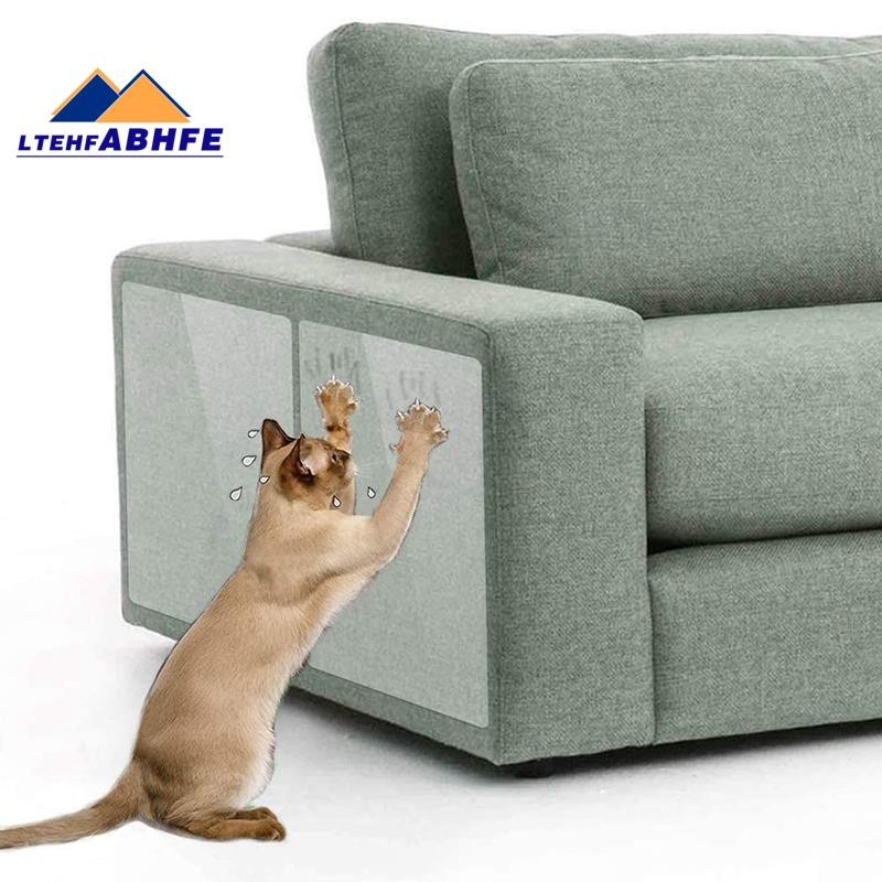 [ขายร้อน L]10Pack Cat Scratcher, Cat Scratch Deterrent Tape, Cat Repellent Repellent สําหรับเฟอร์นิเ