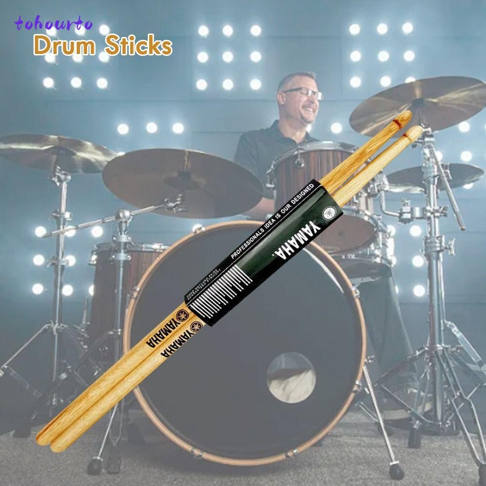 TOHOURTO 2 ชิ้น Drumstick, น้ําหนักเบา 5A/7A Maple ไม้กลอง, Oaks Drumsticks ไม้ปลายค้อนกลองชุดกลองแจ