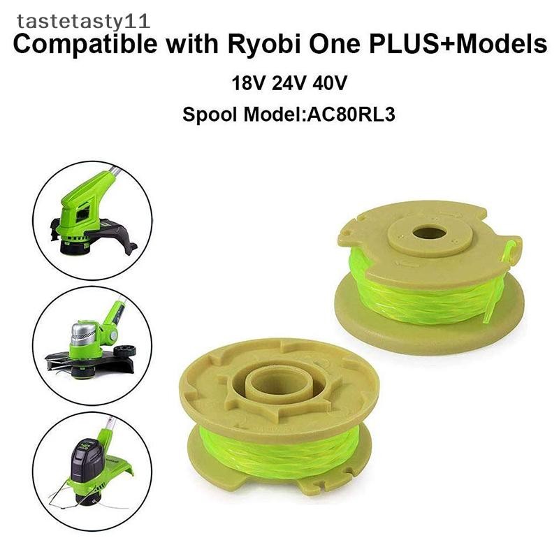 TA 0.080 "11ft เปลี่ยน Trimmer Spools สําหรับ Ryobi One Plus AC80RL3 18v 24v และ 40v ไร้สาย Trimmers