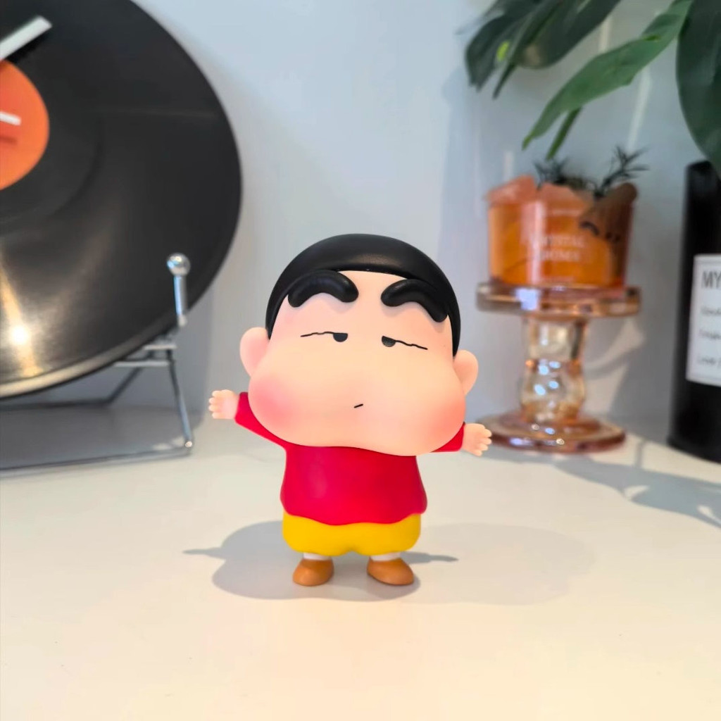 Crayon Shin chan อวบน่ารักคอสเพลย์ Action Figure รุ่น Q ตุ๊กตาของขวัญเด็กตกแต่งรถเครื่องประดับของเล่นคอลเลกชันบ้านเค้กตกแต่งแบบไดนามิกMLML