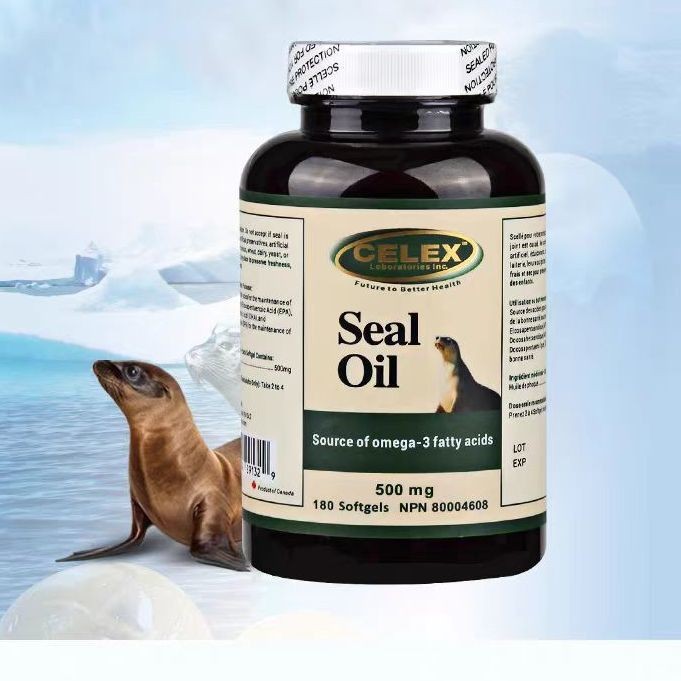 CELEX นำเข้าจากแคนาดา Arctic Seal Oil แคปซูลนิ่ม Omega 3 บำรุงหัวใจและหลอดเลือด 180 แคปซูล