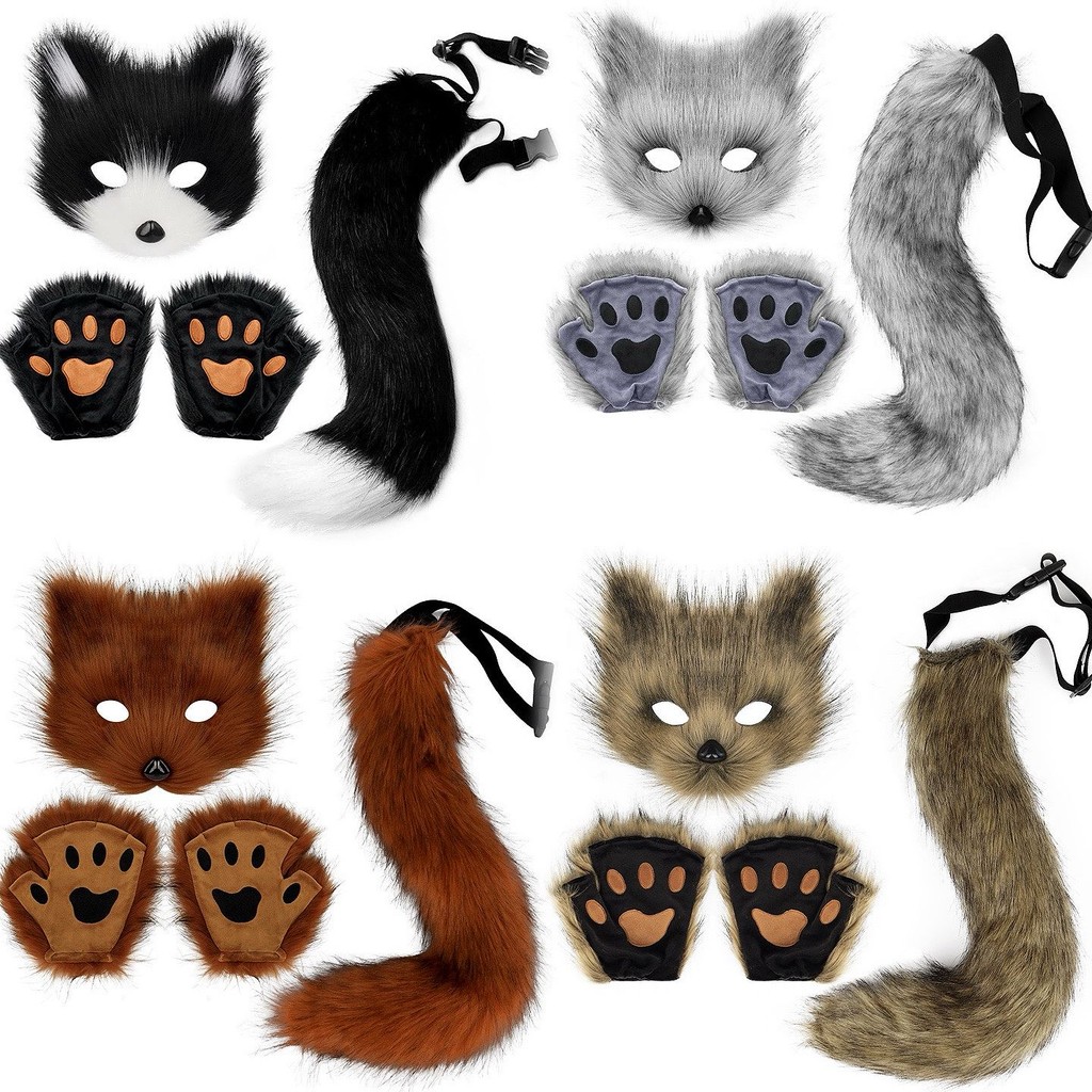 Bulb น่ารัก fox แหวน fox แหวน dildo fox fox แหวนมหาวิทยาลัย Hitale COSPLAY Suspenders ฮาโลวีนน่ารักต