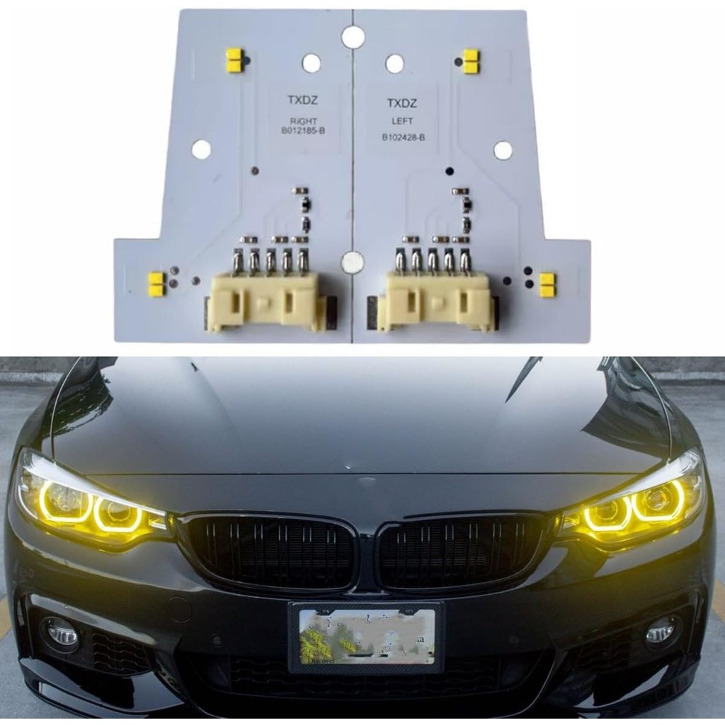 สีเหลือง Angel Eye DRL ชิป Fit สําหรับ 2018-2020 B-MW F80 M3 F32 F82 M4 F36 Gran Coupé LCI M3 M4 430