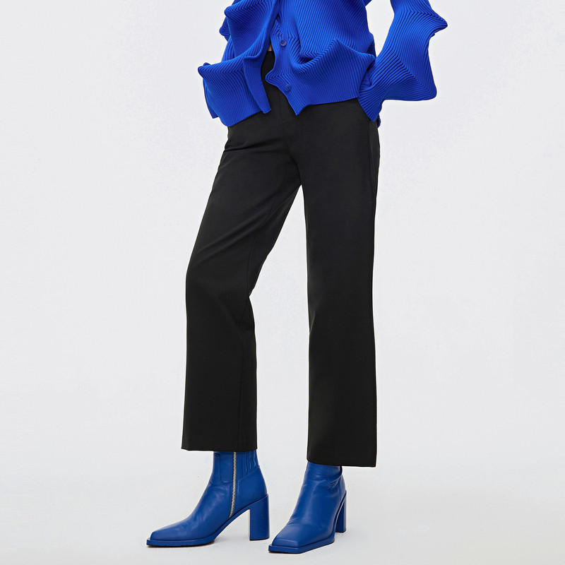 กางเกงผู้หญิงทรงเรียบ ยืดหยุ่น สไตล์สแลมเมอร์ สำหรับใส่งานและพักผ่อน JNBY/Jiang 5M7E10770