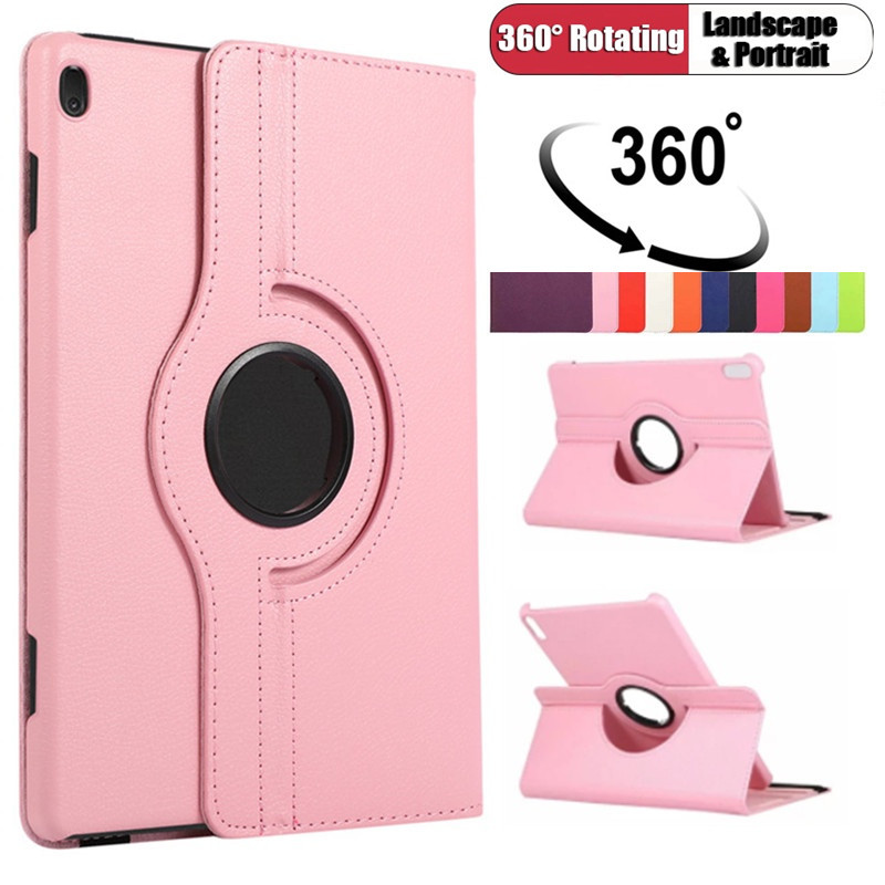 360หมุนแท็บเล็ตสําหรับHuawei MediaPad SE 10.4 2022 T5 10 M5 Lite 10.1 M6 8.4 กรณีHuawei MatePad 10.4 นิ้วPUหนังกรณี