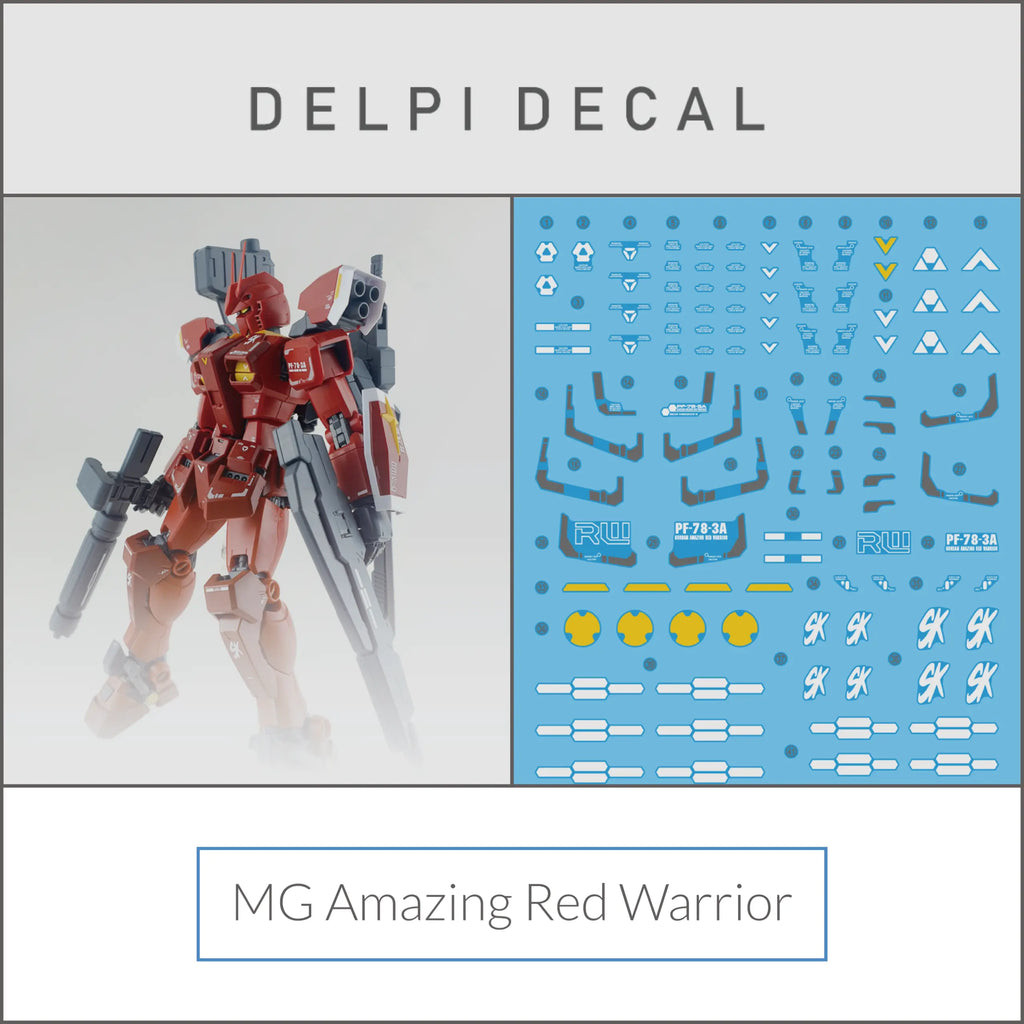Delpi Decal (ดีคอลน้ำ) MG Amazing Red Warrior
