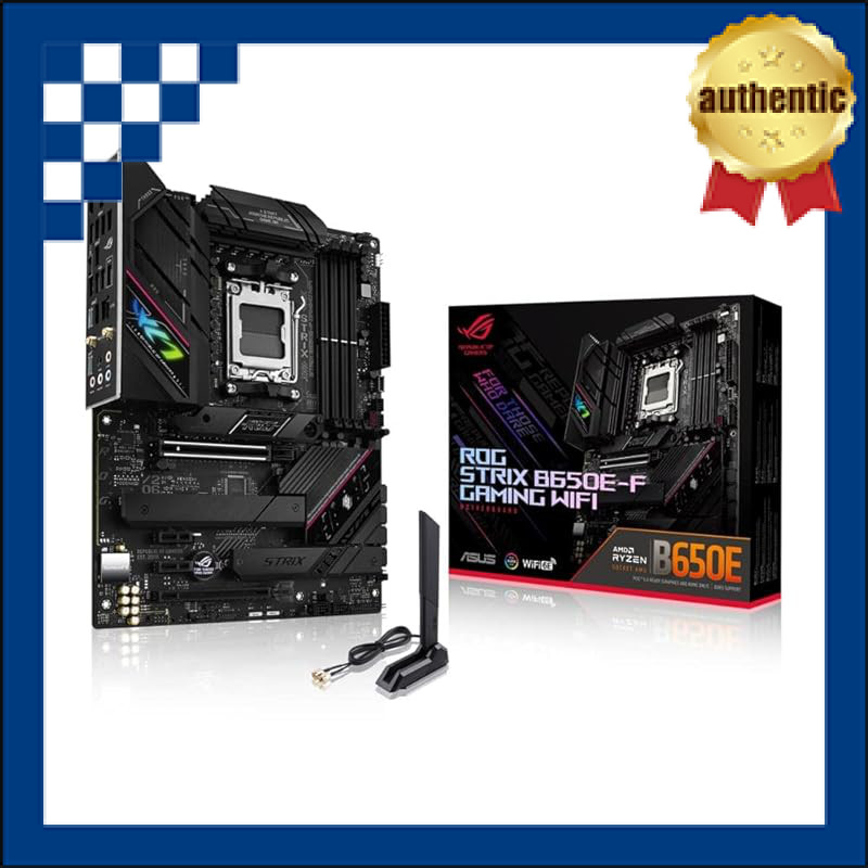 ASUS ROG STRIX B650E-F GAMING WIFI ATX Motherboard compatible with AMD Ryzen 7000 Series AM5 / Domes