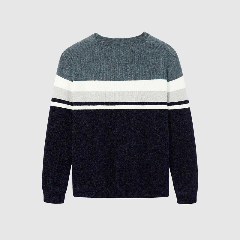 HLA/Hailan House เสื้อสเวตเตอร์แขนยาวคอลำลองคลาสสิก สำหรับใส่ลำลองผู้ชาย