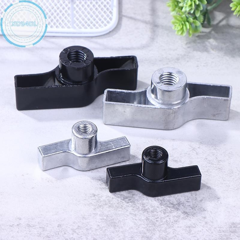Xo94ol 1 PC Wing Nut Truss Clamp Handle อะไหล่สังกะสีอลูมิเนียม M8 M12 จับสีเทา Nut Knob T-nut สําหรับตะขอไฟ TH