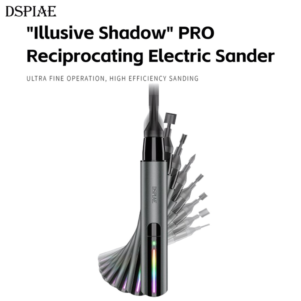 DSPIAE ES-A PRO "Illusive Shadow" PRO ลูกสูบไฟฟ้า Sander สําหรับ Gundam Scale รุ่นทหารอาคารงานอดิเรก
