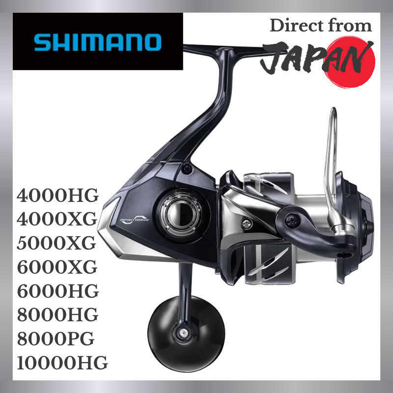 Shimano Large Spinning Reel 24 Stradic SW Series 4000HG/XG/5000XG/6000XG/6000HG/8000HG/PG/10000HG