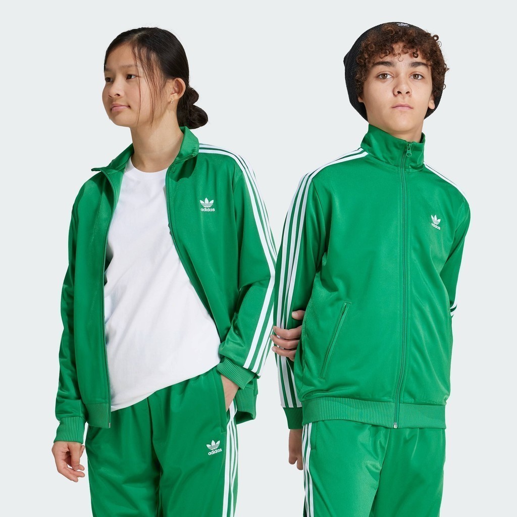 adidas ไลฟ์สไตล์ เสื้อ Adicolor Firebird สำหรับเด็ก เด็ก สีเขียว IY9801