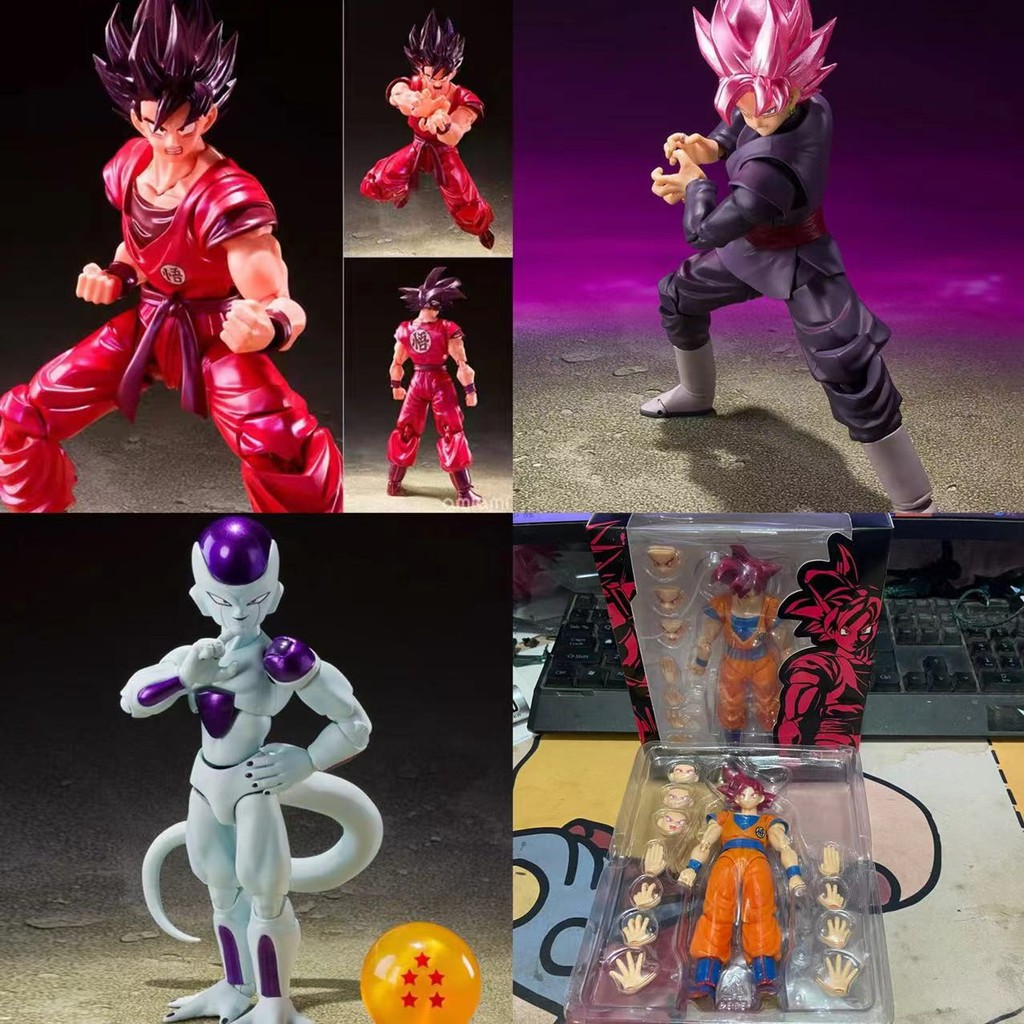 Dragon Ball Kaioken Goku Red Rose Black Goku Zamasu Poseable Figure Boxed Action Figure Model Collec
